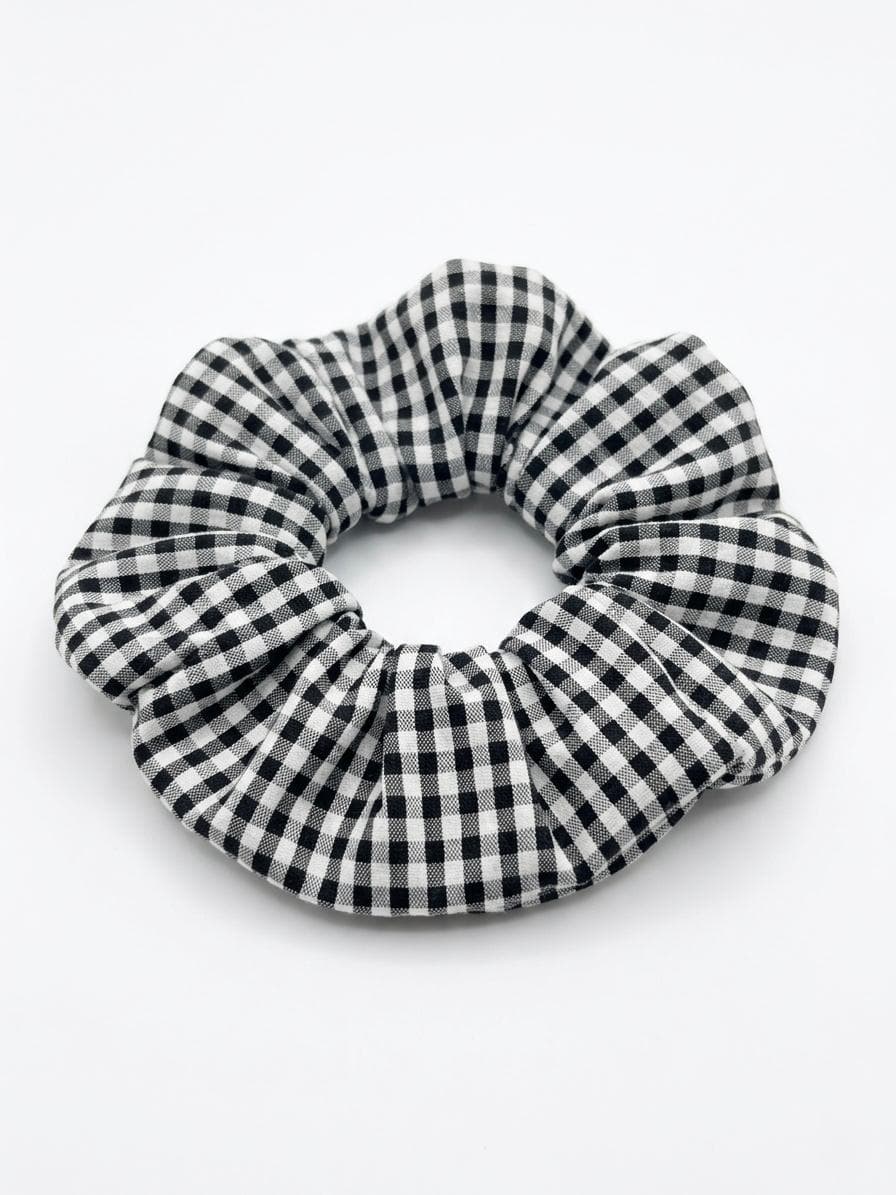 Monaco black & white - scrunchie - תמונה 1 מתוך 2